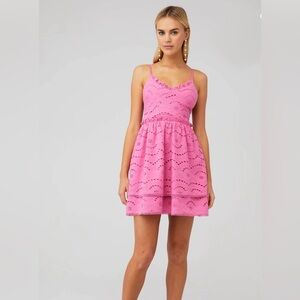 WINSTON WHITE FRANCESA MINI DRESS IN PINK